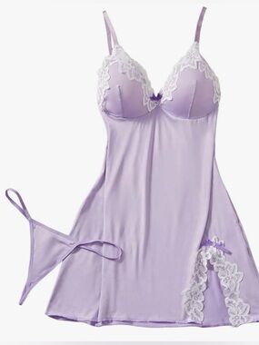 Purple lingerie